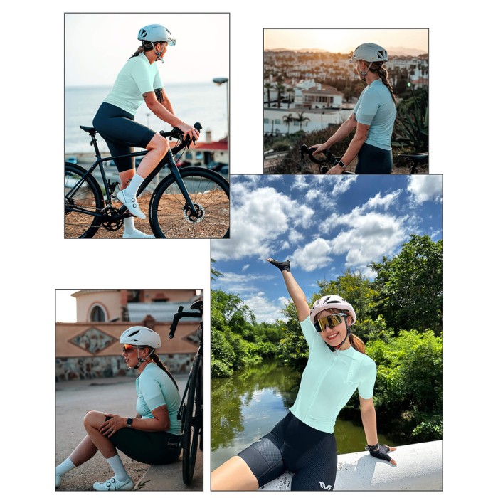 Rockbros 15210007003 TVI S Women&amp;#39;s Cycling Jersey - Green