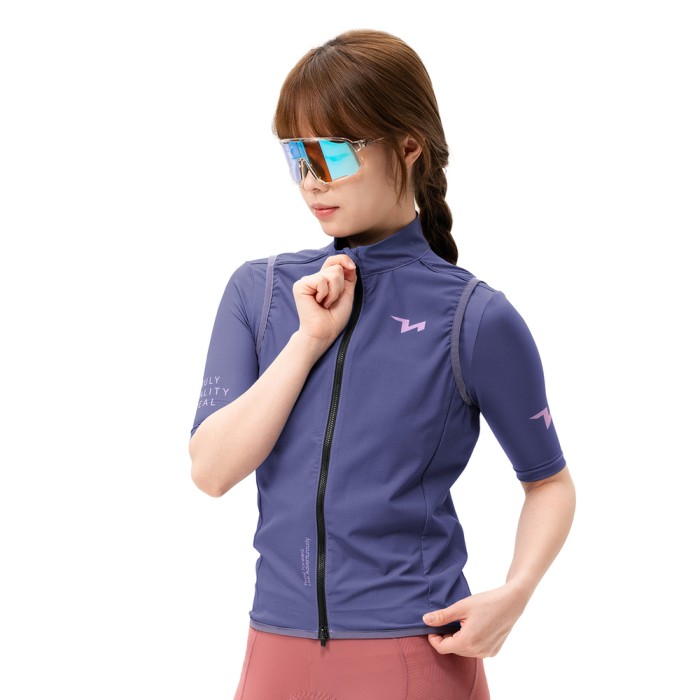 Rockbros MJ008 TVI Windproof Women&amp;#39;s Cycling Vest M - Purple