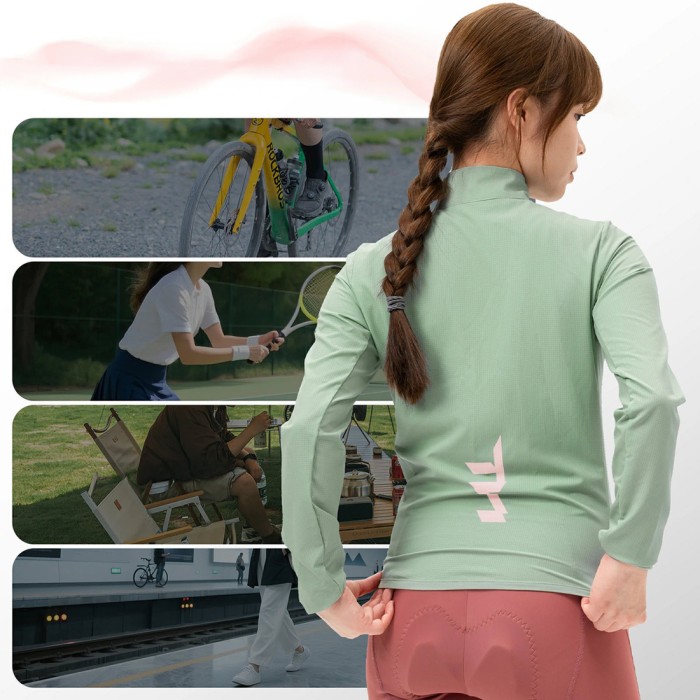Rockbros YPW069 TVI M Women&amp;#39;s Cycling Jacket - Green
