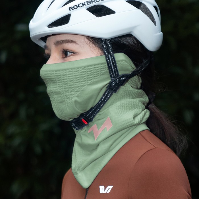 Rockbros LFA23 TVI Women&amp;#39;s Knitted Bicycle Neck Warmer - Green