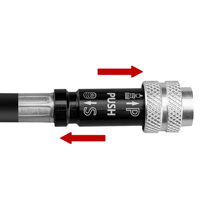 Rockbros SMART-B 150 PSI Mini Bicycle Pump for Presta and Schrader Valves - Black