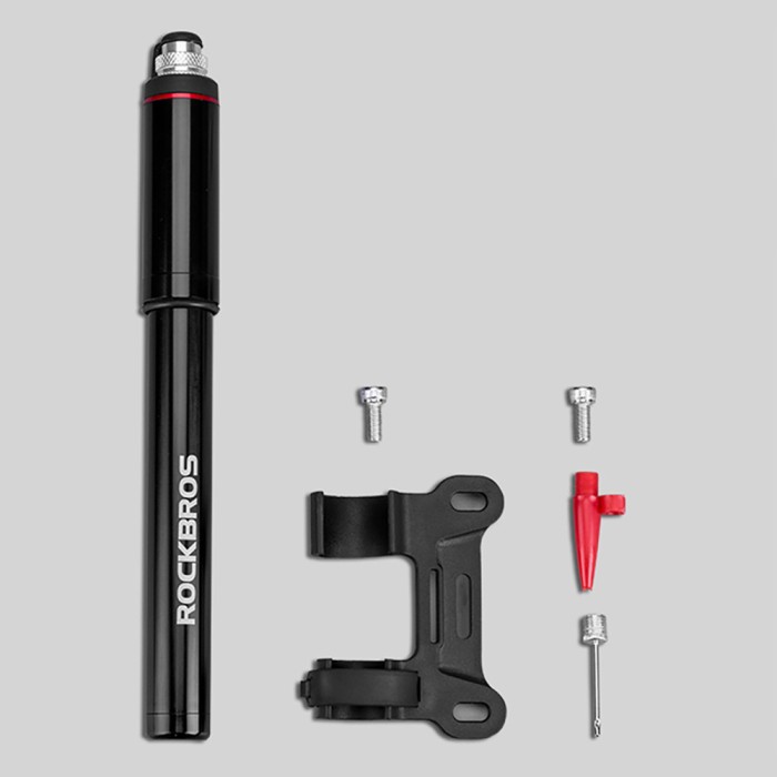 Rockbros SMART-B 150 PSI Mini Bicycle Pump for Presta and Schrader Valves - Black