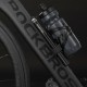 Rockbros JG-PB-004 lightweight bicycle pump with pressure gauge - black