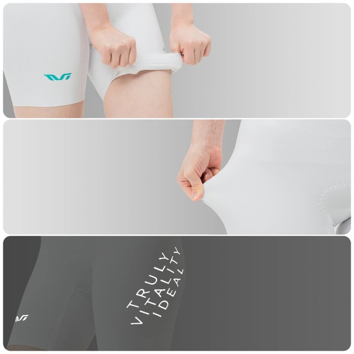 Rockbros YDDK017-1 TVI Women&amp;#39;s Cycling Shorts with Bib and Pad Size M - White