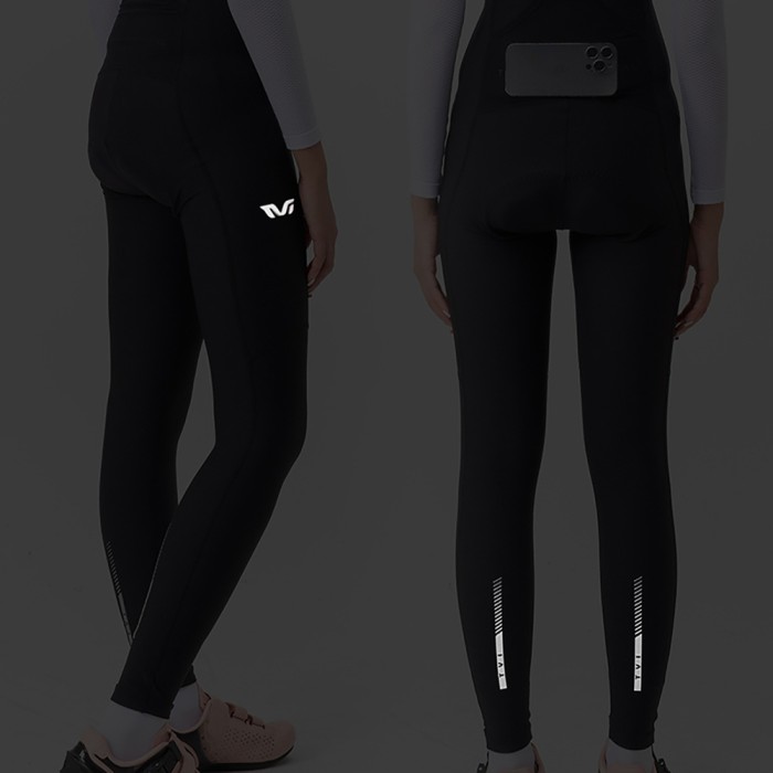Rockbros YDCK005 TVI Women&amp;#39;s Cycling Bib Shorts with Pad Size S - Black