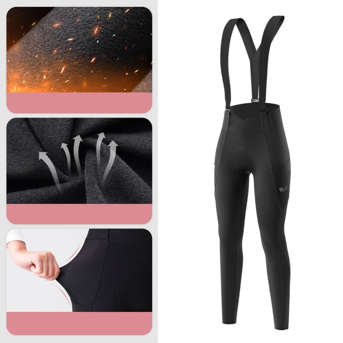 Rockbros YDCK006 TVI Women&amp;#39;s Cycling Bib Shorts with Pad M - Black