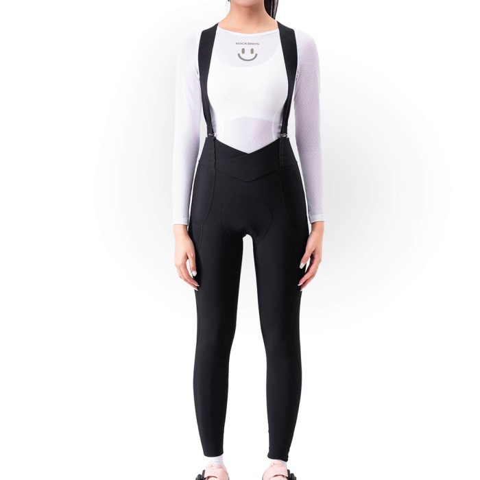 Rockbros YDCK006 TVI Women&amp;#39;s Cycling Bib Shorts with Pad Size L - Black