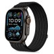 Tech-Protect Nylon Sport Strap for Apple Watch 44 / 45 / 46 / 49 mm - Black
