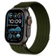 Tech-Protect Nylon Sport Band for Apple Watch 44 / 45 / 46 / 49 mm - Dark Green