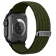 Tech-Protect Nylon Sport Band for Apple Watch 44 / 45 / 46 / 49 mm - Dark Green