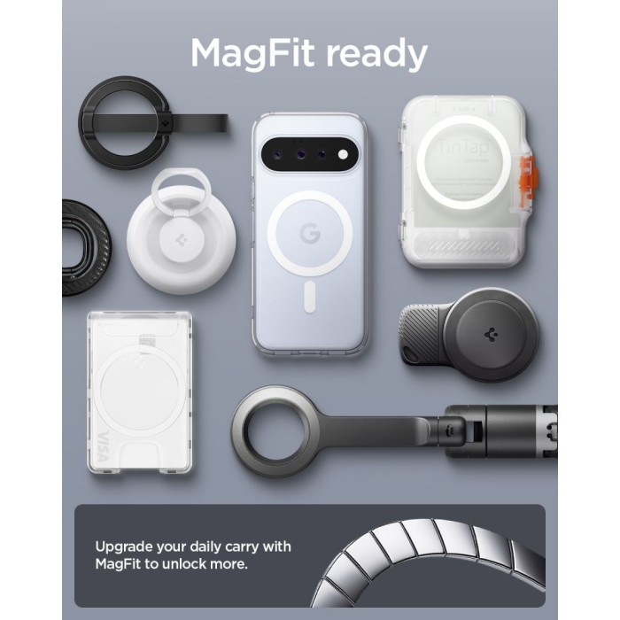 Spigen Ultra Hybrid Mag MagSafe Case for Google Pixel 11 - Clear and White