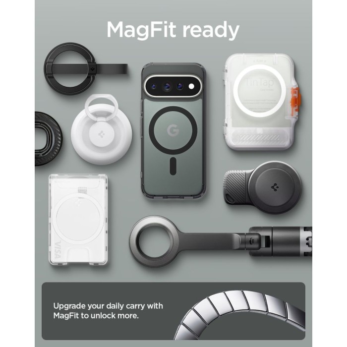 Spigen Ultra Hybrid Mag MagSafe Case for Google Pixel 11 Pro - Black and Gray