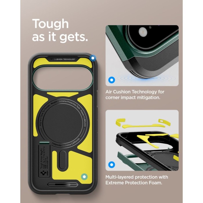 Spigen Tough Armor Mag MagSafe Case for Google Pixel 11 Pro - Dark Green