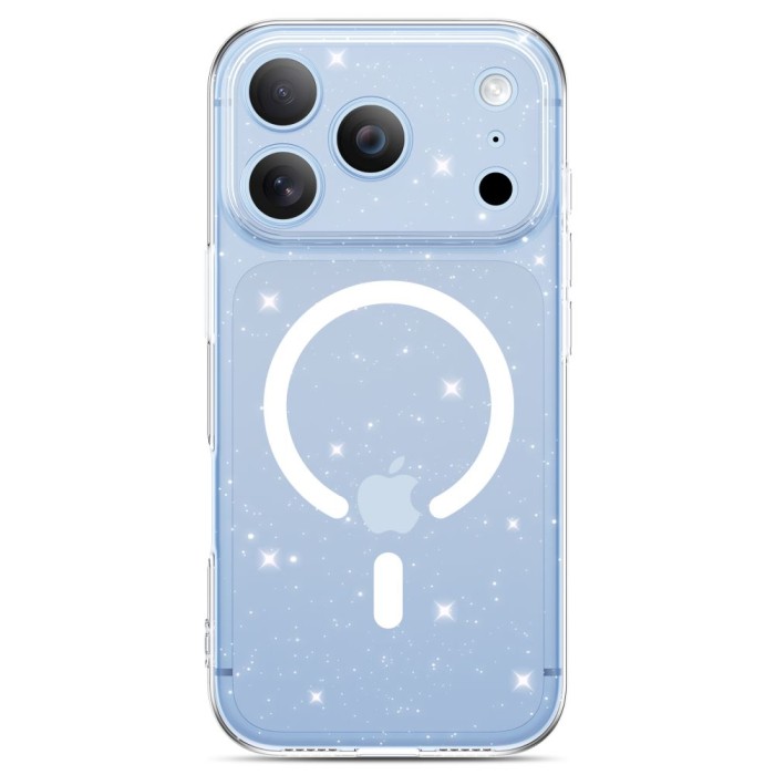 Tech-Protect FlexAir MagSafe Case for iPhone 17 Pro Max / 18 Pro Max - Clear Glitter
