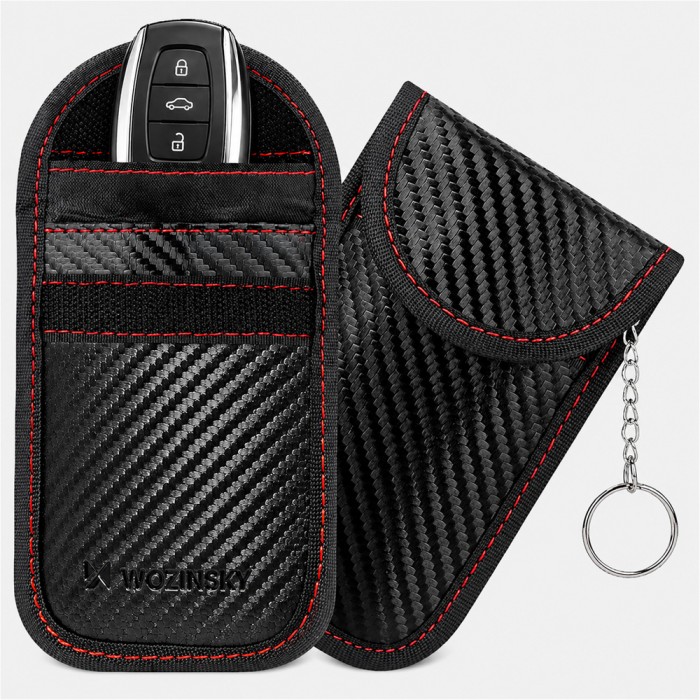 Wozinsky WPB-R14 RFID Blocking Case for Keyless Keys 14x9 cm - Black