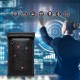 Fireproof RFID phone pouch OTN-27 with signal blocking 27x12.3 cm - black