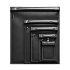 Set of 5 fireproof RFID signal blocking bags OTN-5 - black