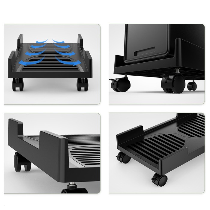 Orico CPB3 computer stand on wheels, load capacity 20 kg - black