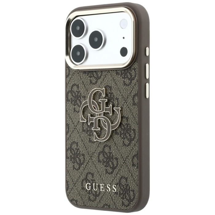 Guess 4G &amp;amp; Big Resin Logo Case for iPhone 17 Pro / 18 Pro - Brown