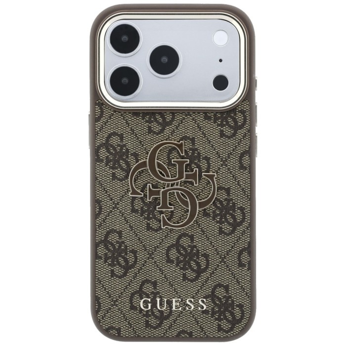 Guess 4G &amp;amp; Big Resin Logo Case for iPhone 17 Pro / 18 Pro - Brown