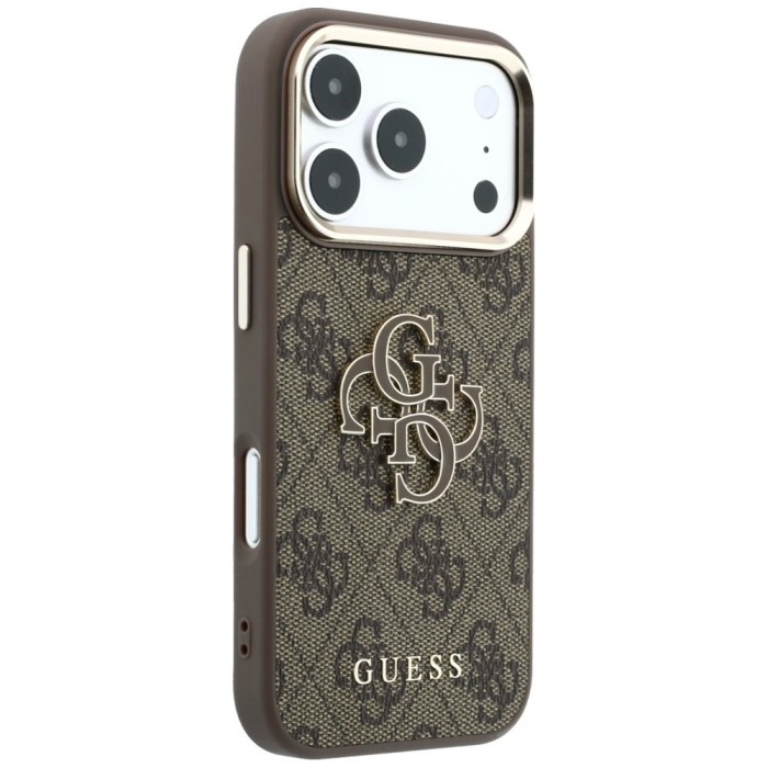 Guess 4G &amp;amp; Big Resin Logo Case for iPhone 17 Pro / 18 Pro - Brown