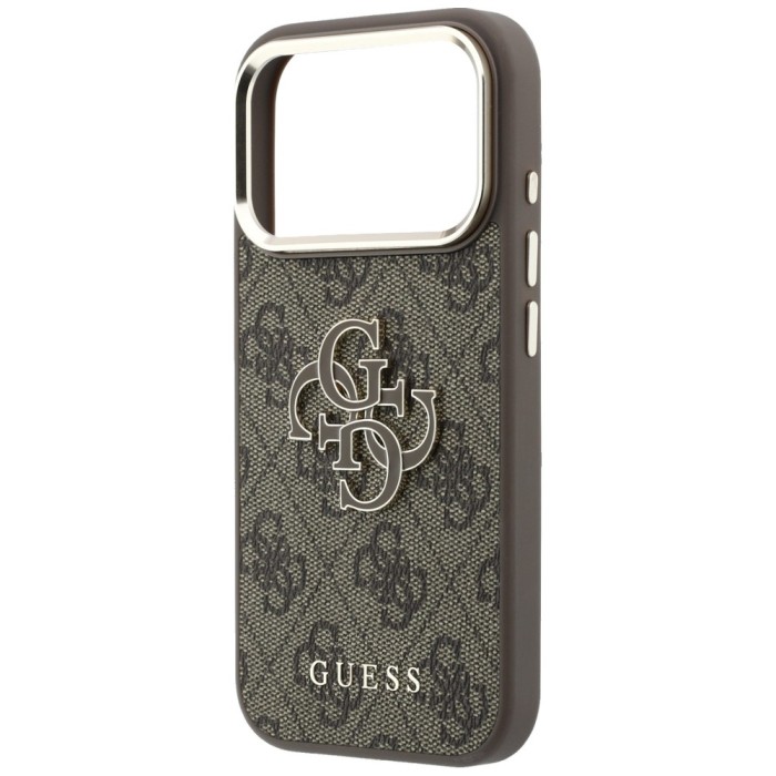 Guess 4G &amp;amp; Big Resin Logo Case for iPhone 17 Pro / 18 Pro - Brown