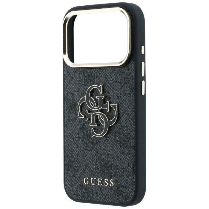 Guess 4G &amp;amp; Big Resin Logo Case for iPhone 17 Pro / 18 Pro - Black