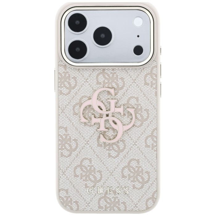 Guess 4G &amp;amp; Big Resin Logo Case for iPhone 17 Pro / 18 Pro - Pink
