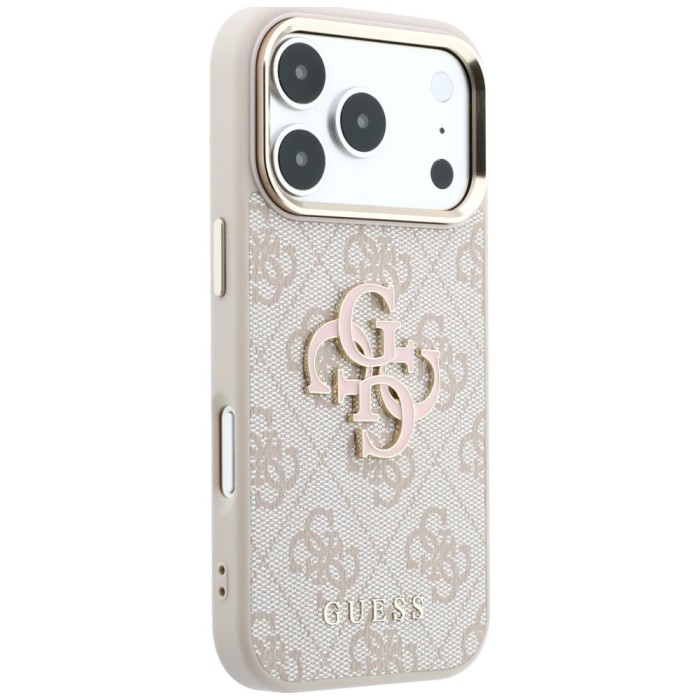 Guess 4G &amp;amp; Big Resin Logo Case for iPhone 17 Pro / 18 Pro - Pink