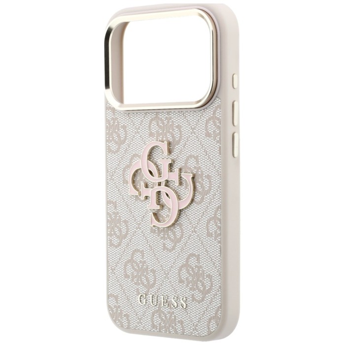 Guess 4G &amp;amp; Big Resin Logo Case for iPhone 17 Pro / 18 Pro - Pink