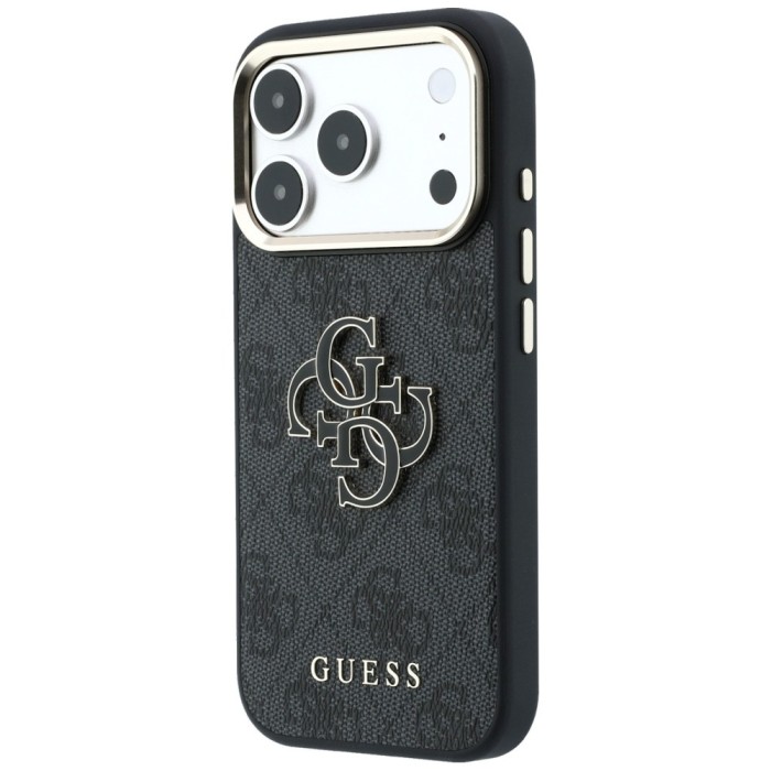 Guess 4G &amp;amp; Big Resin Logo Case for iPhone 17 Pro Max / 18 Pro Max - Black