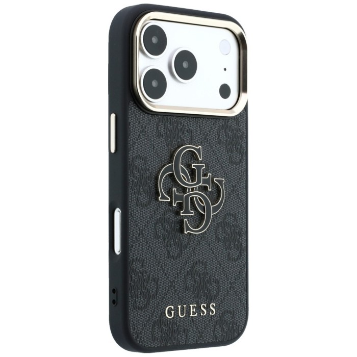 Guess 4G &amp;amp; Big Resin Logo Case for iPhone 17 Pro Max / 18 Pro Max - Black