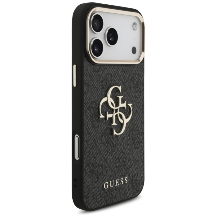 Guess 4G Big 4G Classic Logo Case for iPhone 17 Pro Max / 18 Pro Max - Black and Gold