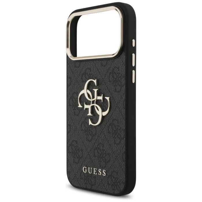 Guess 4G Big 4G Classic Logo Case for iPhone 17 Pro Max / 18 Pro Max - Black and Gold