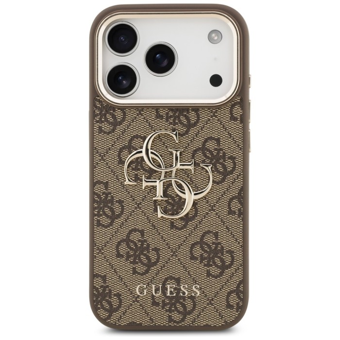 Guess 4G Big 4G Classic Logo Case for iPhone 17 Pro / 18 Pro - Brown and Gold