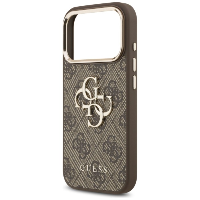 Guess 4G Big 4G Classic Logo Case for iPhone 17 Pro / 18 Pro - Brown and Gold
