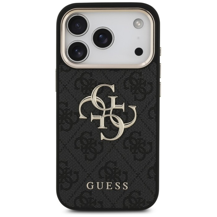Guess 4G Big 4G Classic Logo Case for iPhone 17 Pro / 18 Pro - Black and Gold