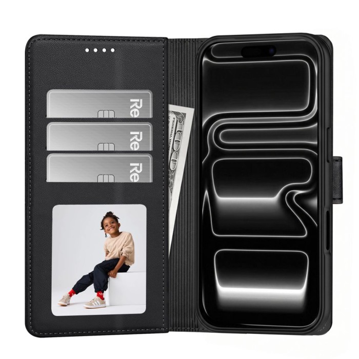 Tech-Protect Wallet MagSafe case for iPhone 17 Pro / 18 Pro - matte black