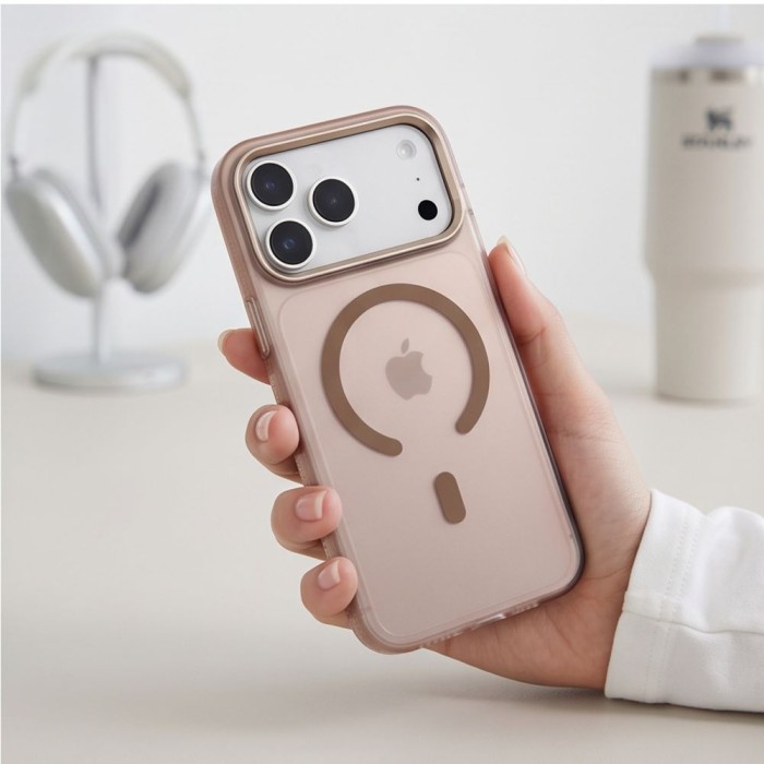 Tech-Protect MagZero MagSafe case for iPhone 17 Pro / 18 Pro - brown matte