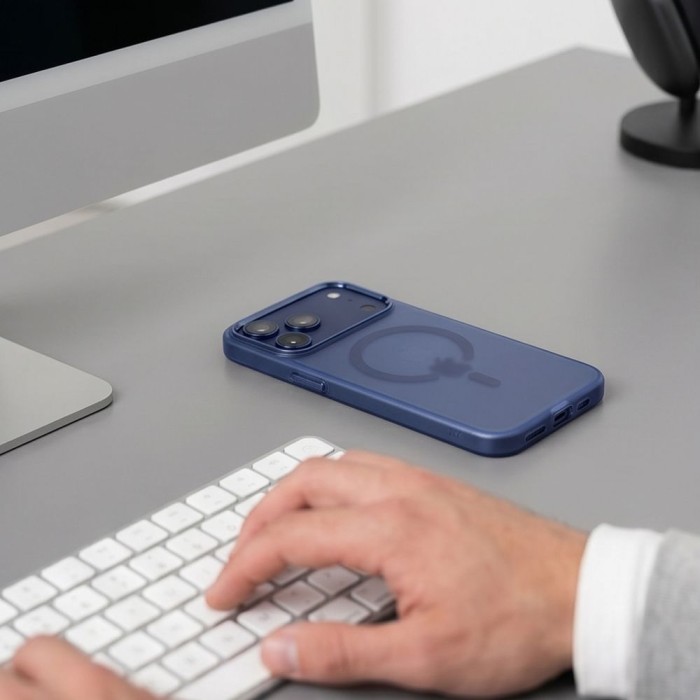 Tech-Protect MagZero MagSafe case for iPhone 17 Pro / 18 Pro - matte navy blue