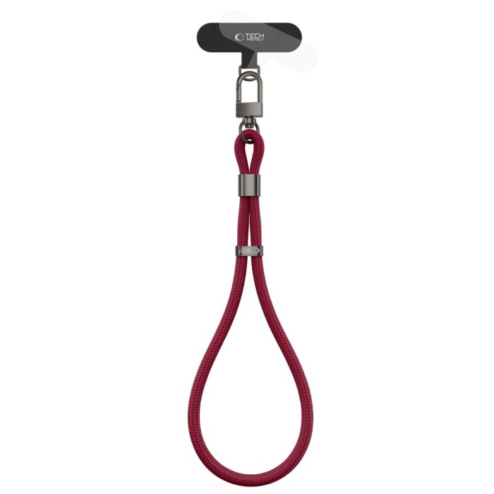Tech-Protect C11S Rope Wrist Strap for Phone - Burgundy