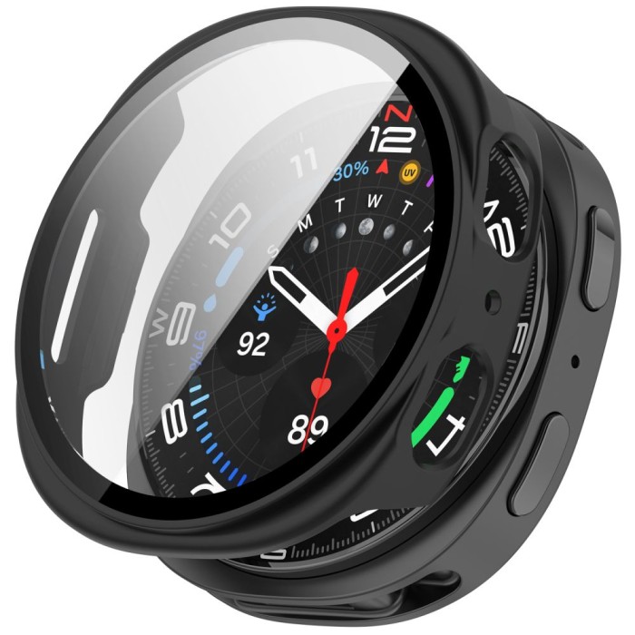 Tech-Protect Defense 2-Pack Case for Samsung Galaxy Watch 40mm - Clear Matte Black
