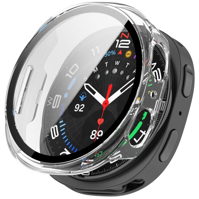 Tech-Protect Defense 2-Pack Case for Samsung Galaxy Watch 40mm - Clear Matte Black