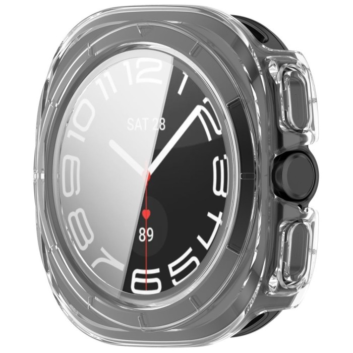 Tech-Protect Defense 2-Pack Case for Samsung Galaxy Watch Ultra 47mm - Clear Matte Black