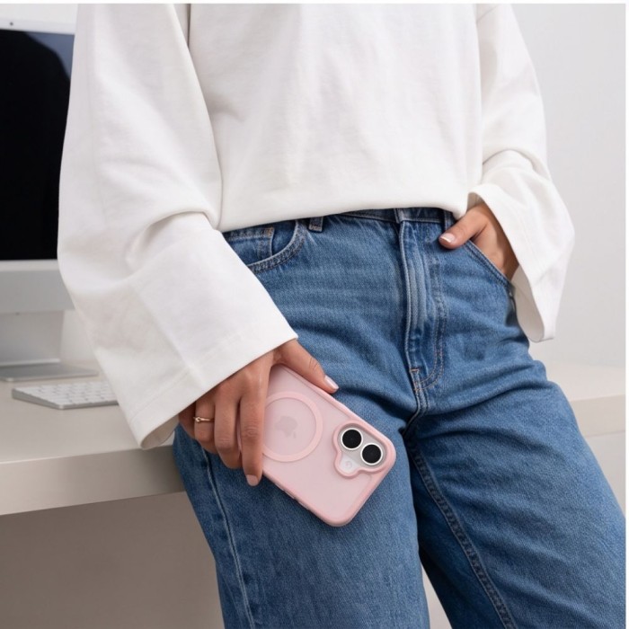 Tech-Protect BasicMag MagSafe iPhone 17 Case - Matte Pink