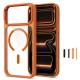 Tech-Protect Magmat Magsafe CC Case for iPhone 17 Pro Max / 18 Pro Max - Orange-Transparent
