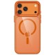 Tech-Protect Magmat Magsafe CC Case for iPhone 17 Pro Max / 18 Pro Max - Orange-Transparent