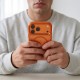 Tech-Protect Magmat Magsafe CC Case for iPhone 17 Pro Max / 18 Pro Max - Orange-Transparent