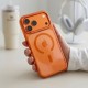 Tech-Protect Magmat Magsafe CC Case for iPhone 17 Pro Max / 18 Pro Max - Orange-Transparent