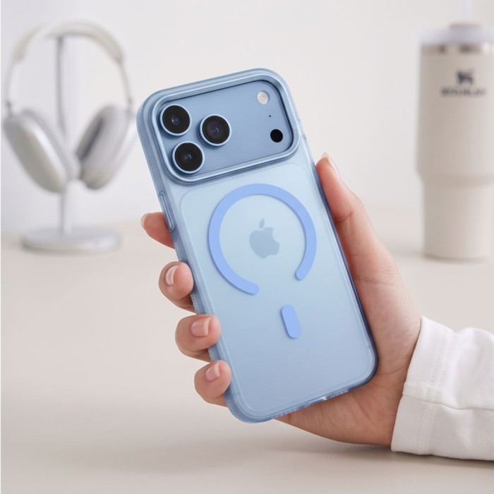 Tech-Protect MagZero MagSafe case for iPhone 17 Pro Max / 18 Pro Max - light blue matte